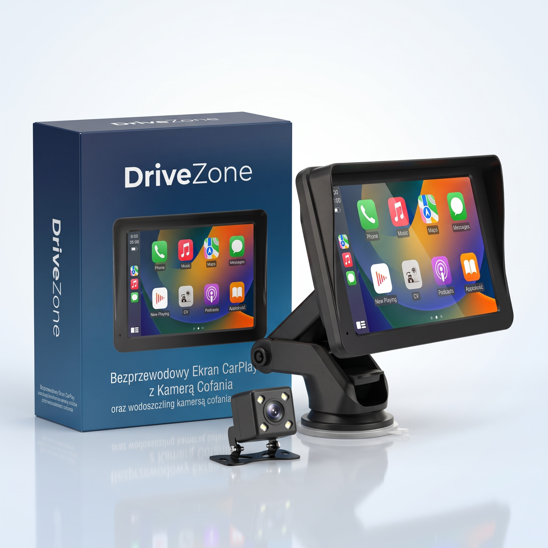 Bezprzewodowy Ekran CarPlay 7"