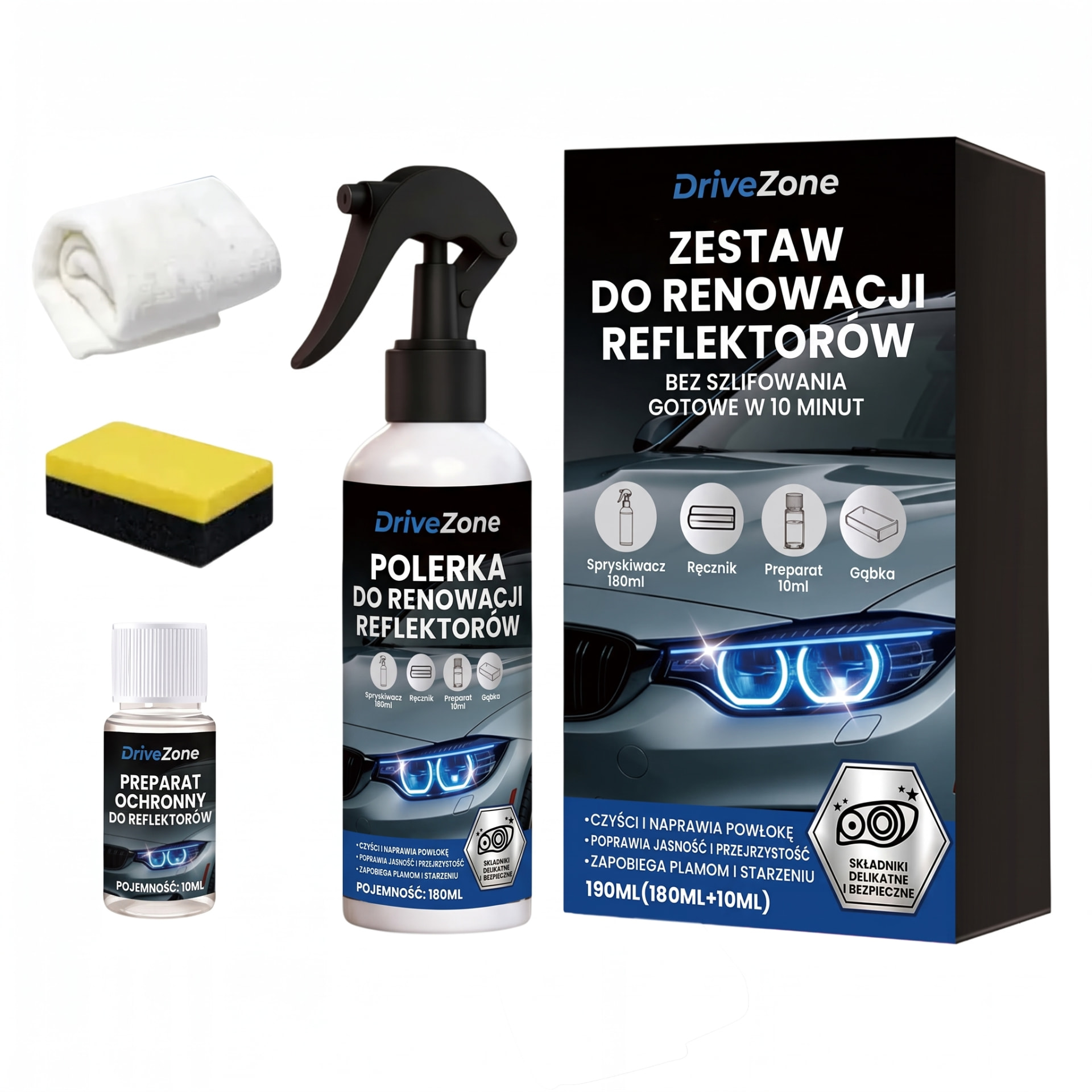 Zestaw do Renowacji Reflektorów Samochodowych