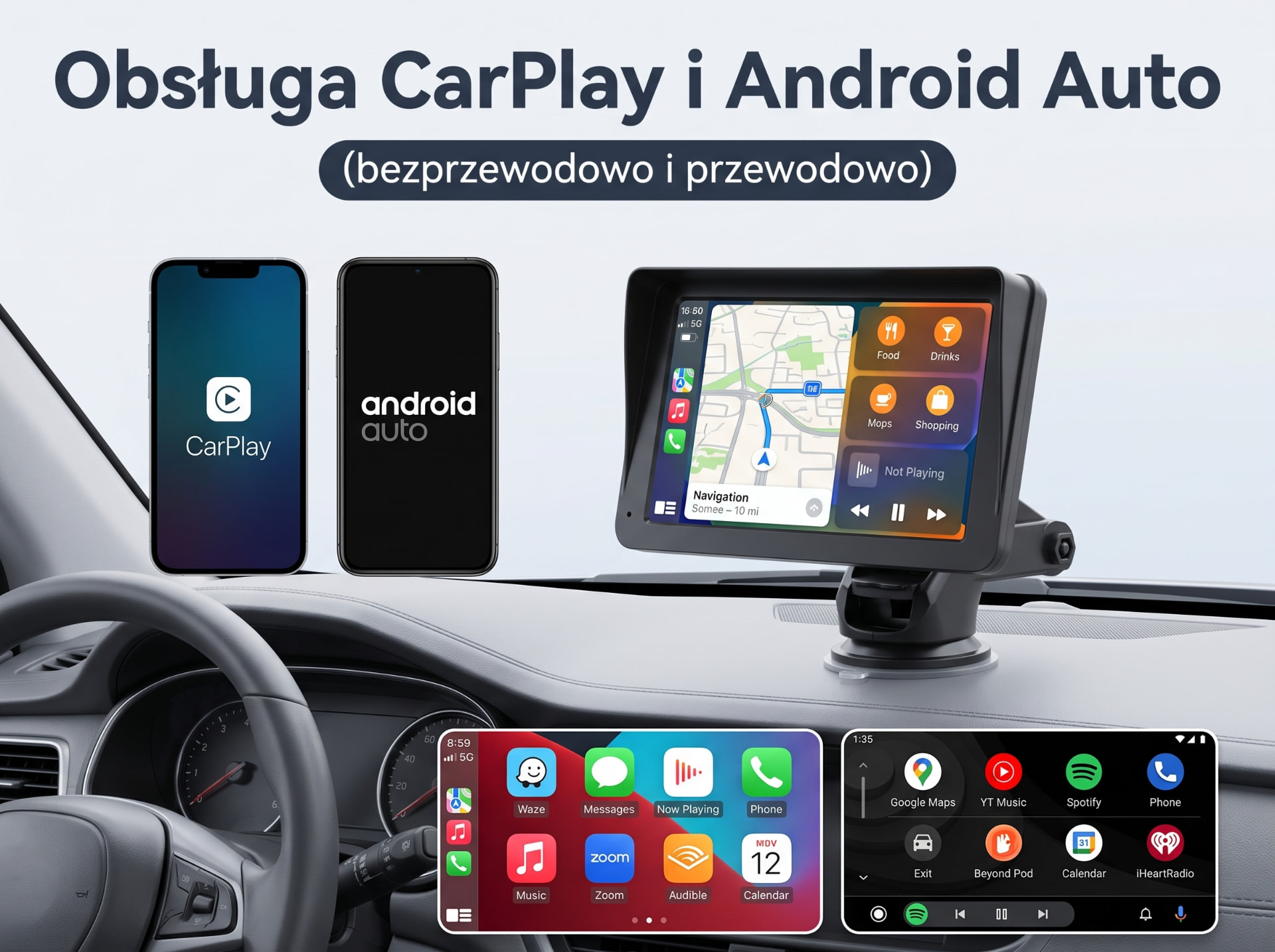 CarPlay i Android Auto bez kabli